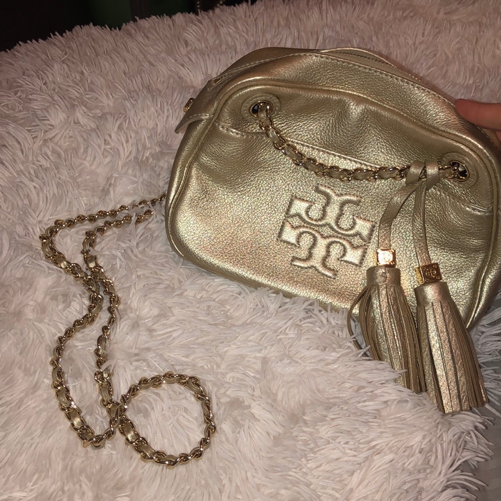 Gold Tory Burch Bag
